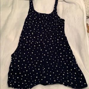 Navy Blue Stars Romper
